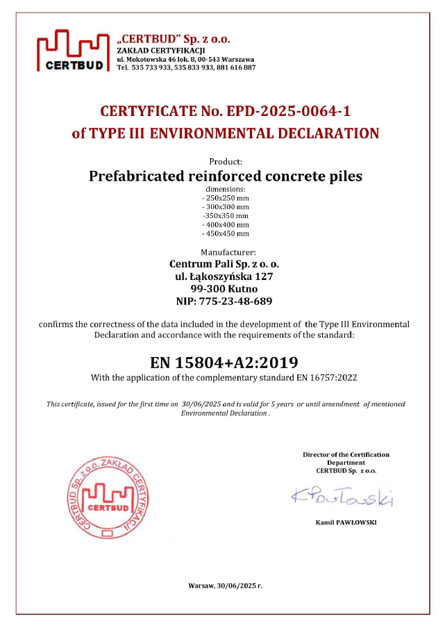 Certificates
